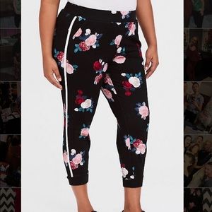 Torrid Floral Ponte Active Jogger Pants